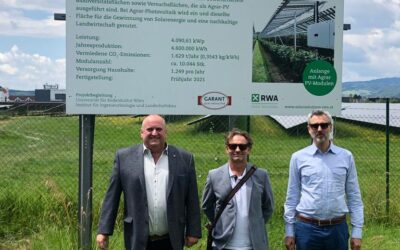 Agrovoltaika se senátory v Rakousku